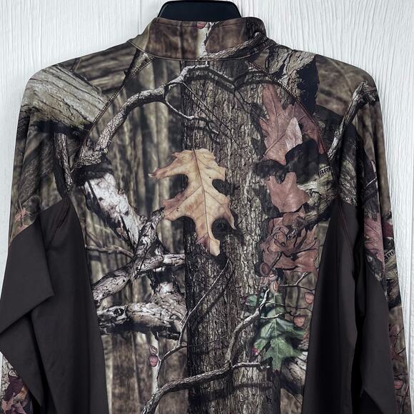 Mossy Oak shirt men’s Large Break up infinity, Camouflage, pull over quarter zip - Picture 8 of 10